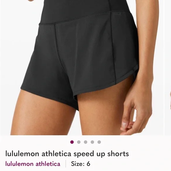 Lululemon Athletica Black Athletic Shorts - Picture 2 of 7